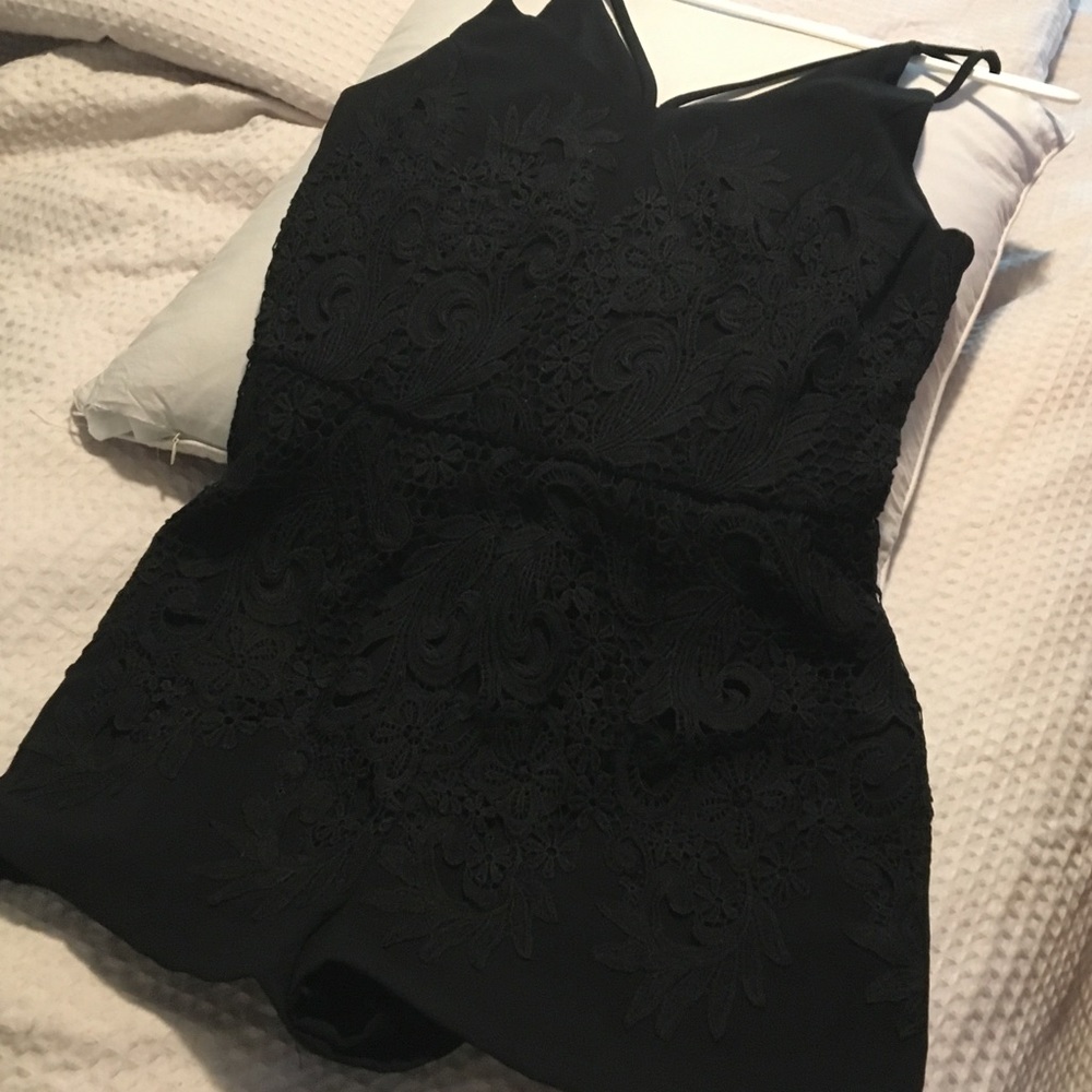 Greylin lace romper