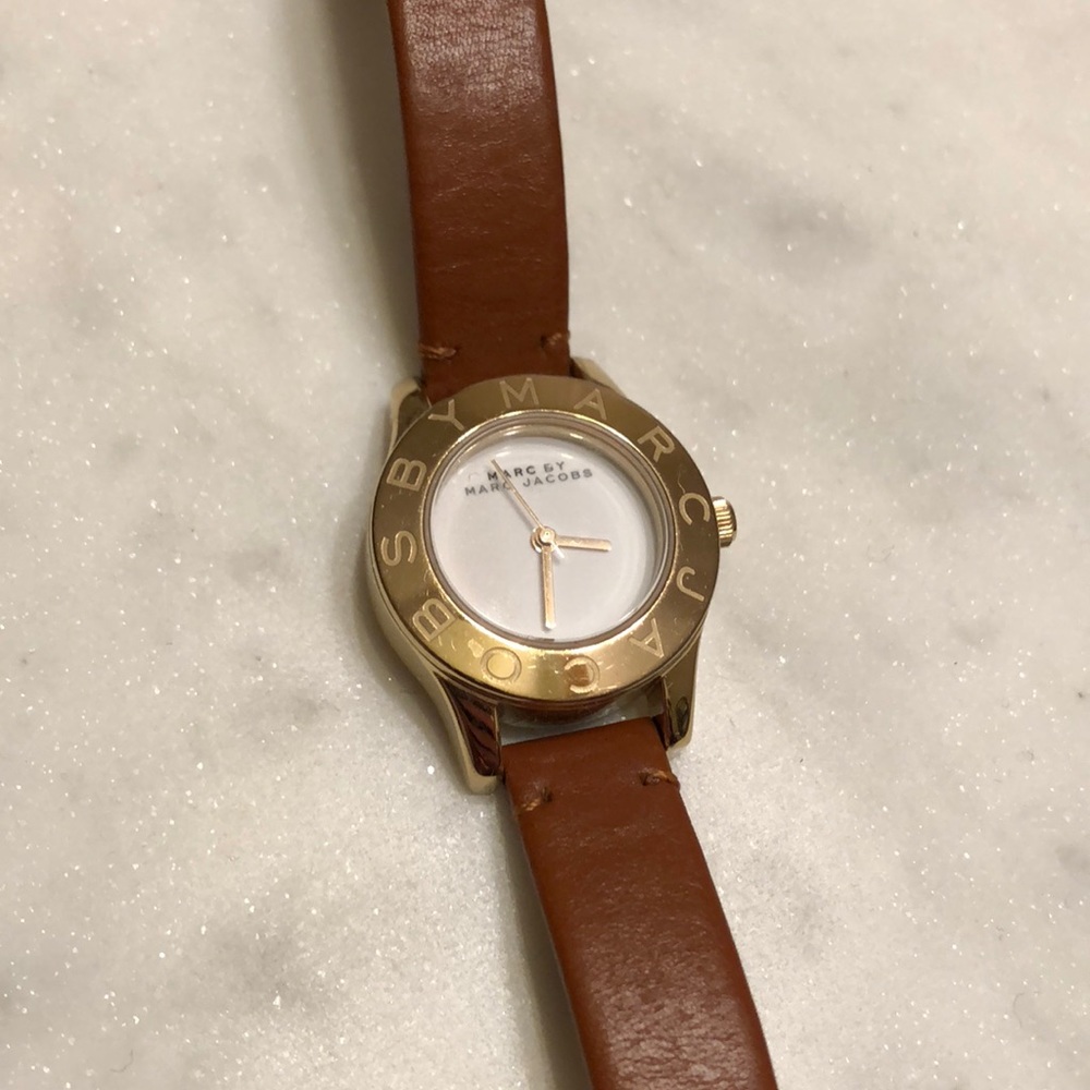 Small Marc by Marc Jacobs brown & gold watch