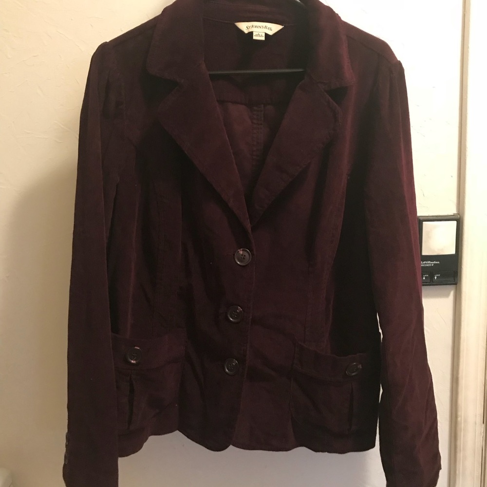 St Johns Bay, deep purple jacket