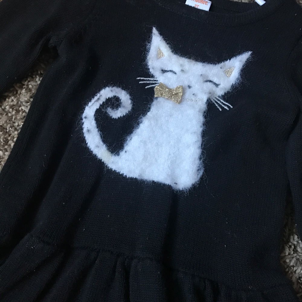 Black sweater dress