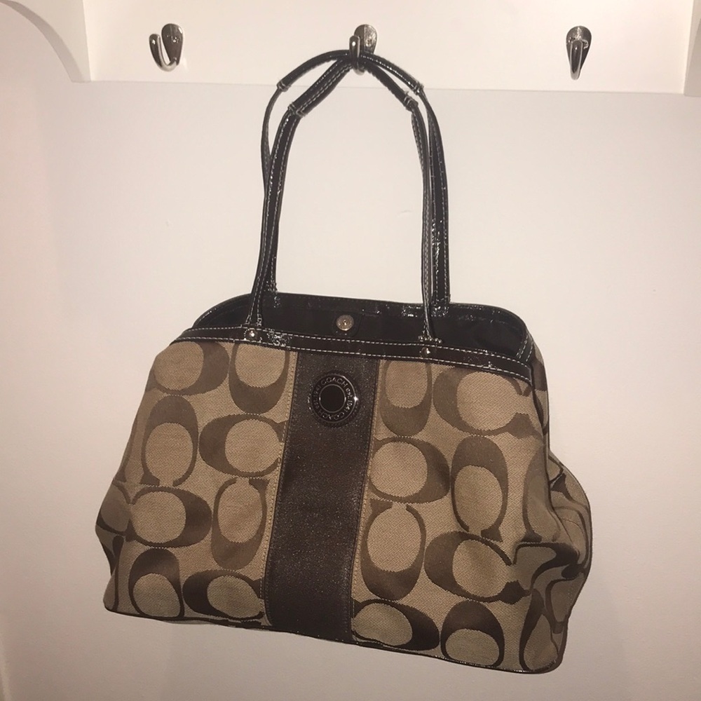 COACH Brown Monogram Handbag