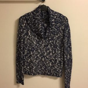 Outback Red blue and white speckle turtle neck