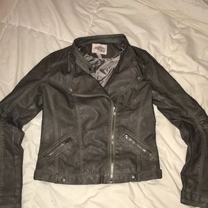 Faux leather jacket
