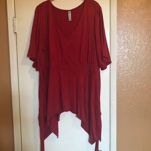 American Rag red blouse