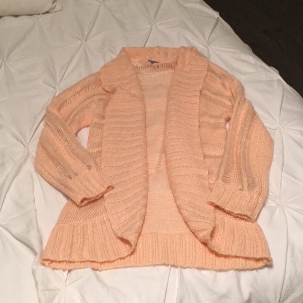 Peach cardigan