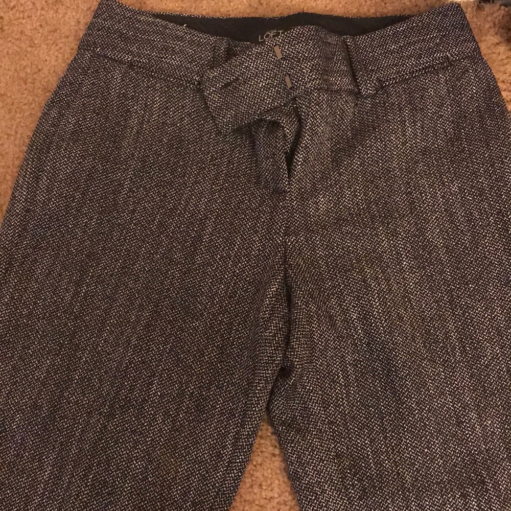 Black tweed dress pants