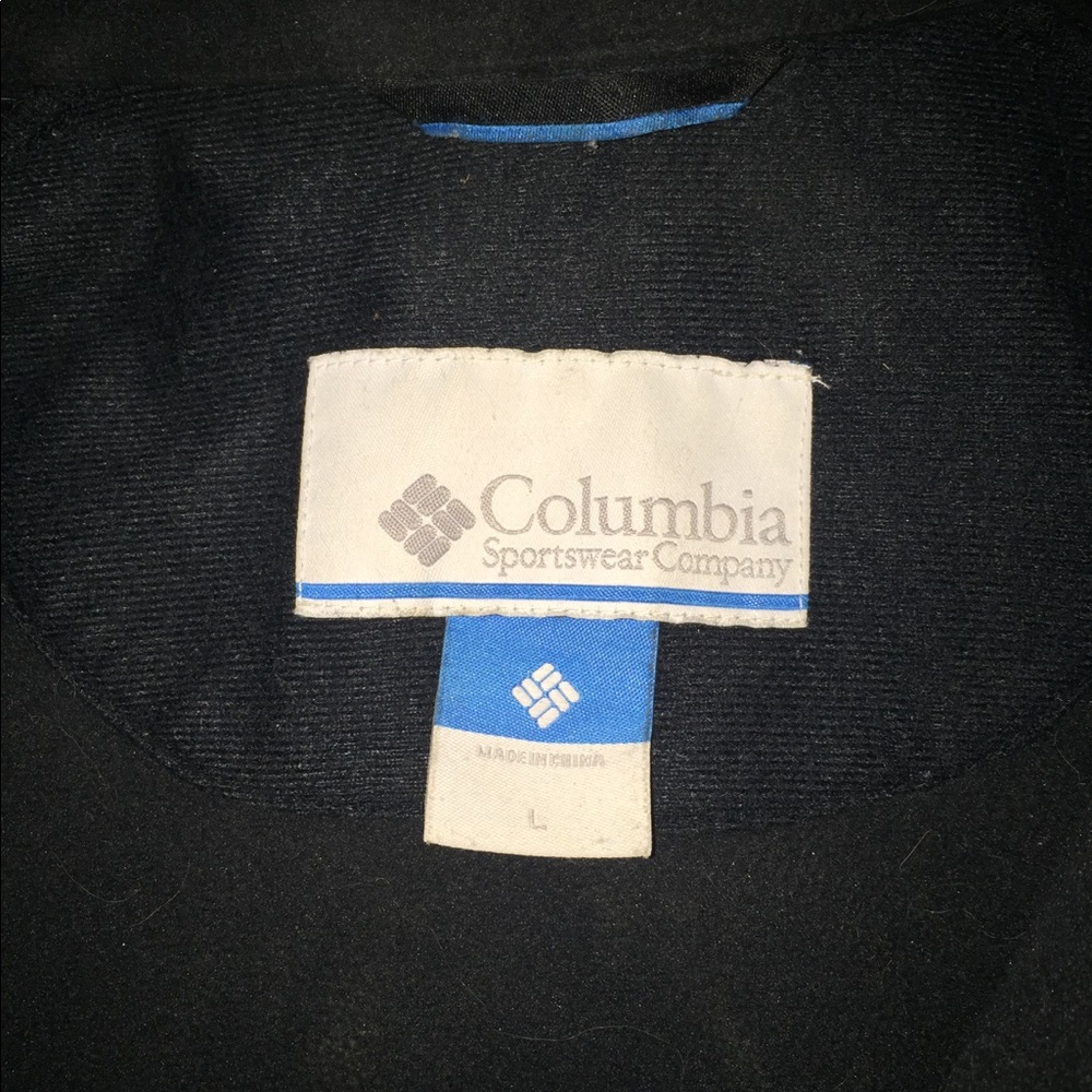 Men's large black Columbia winter jacket