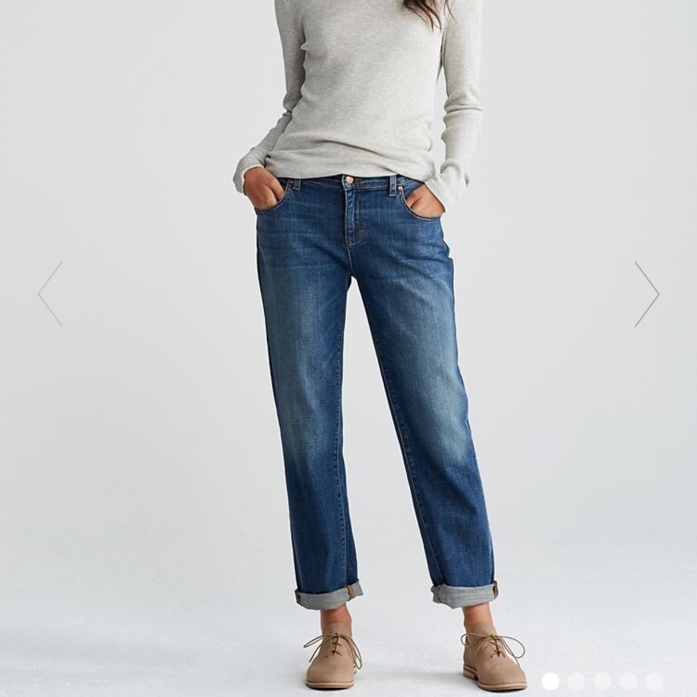 Eileen Fisher Organic Cotton Boyfriend Jeans
