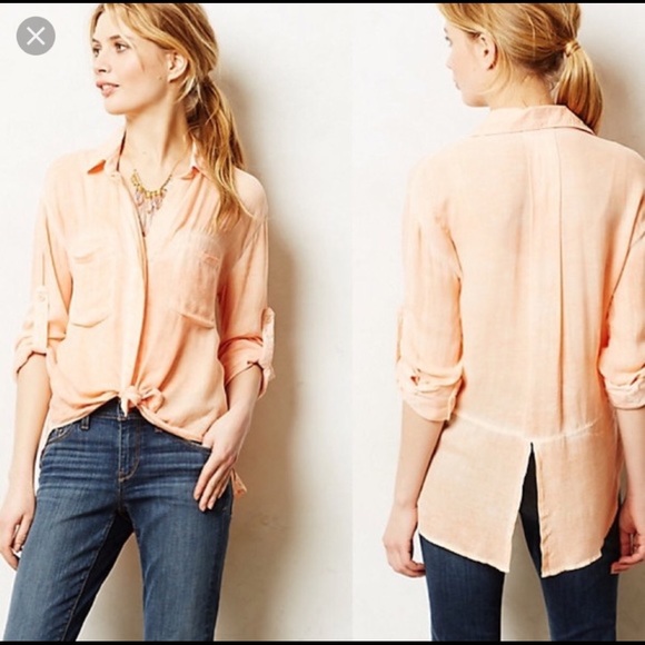 Anthropologie Tops - Anthropologie Cloth & Stone shirt tail blouse