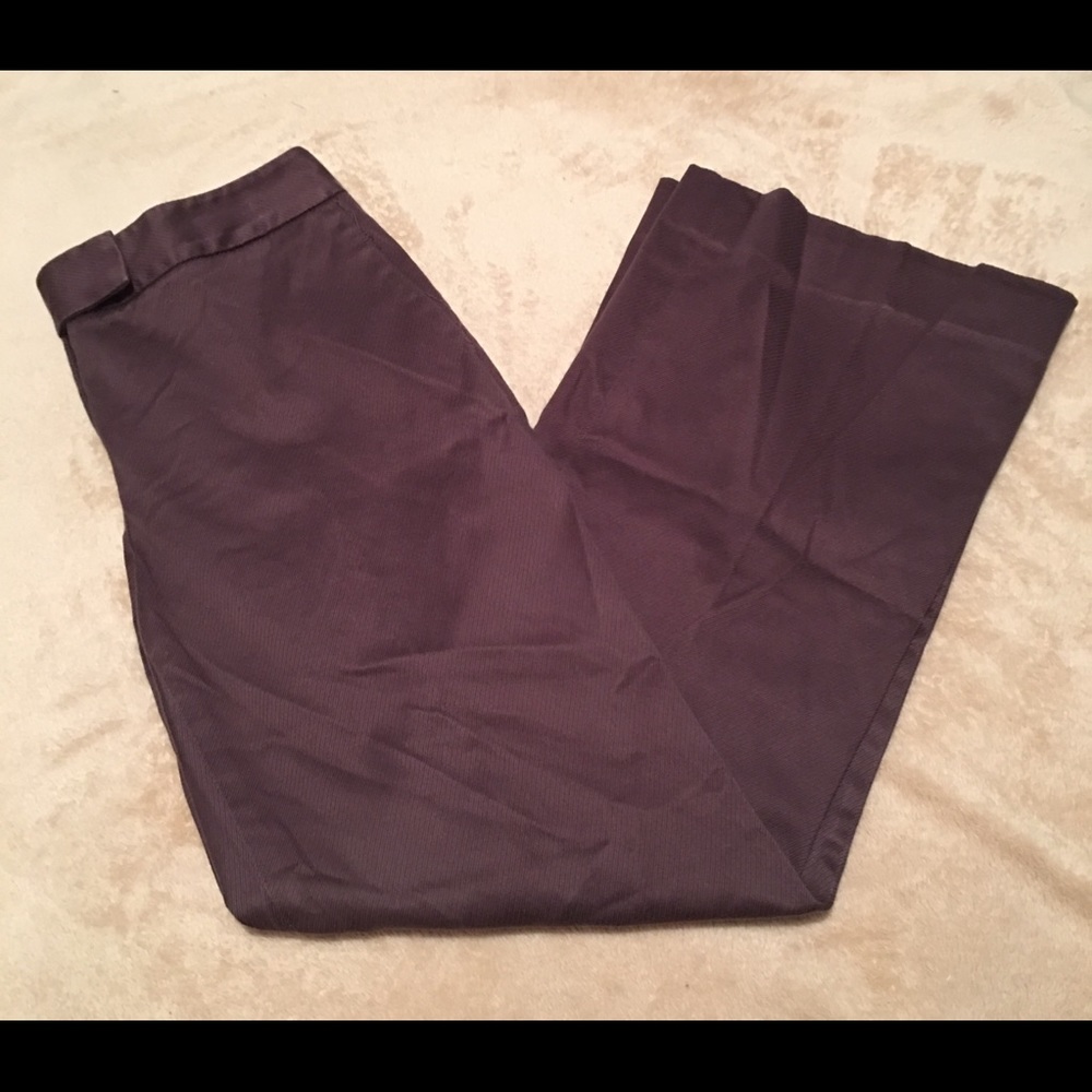 Ann Taylor Pleated Chocolate Brown Career Slacks