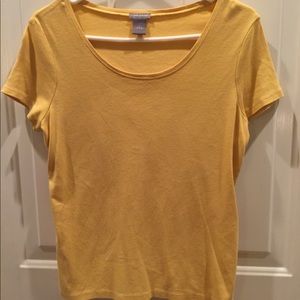 Ann Taylor Pima Cotton Scoop Neck Tee Size Large
