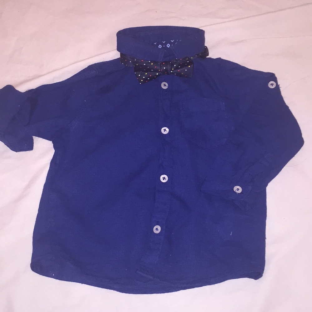 Zara shirt with bow tie
