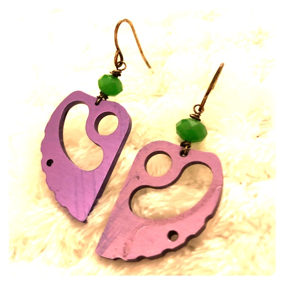 Rock Climbing gear earrings from black diamond cam