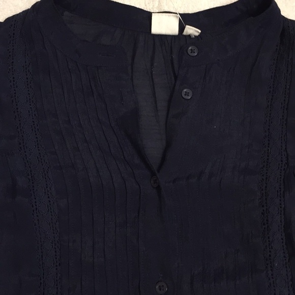 Gap Navy Blue Tunic with buttons, sz M - Picture 2 of 2