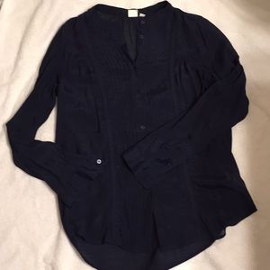 Gap Navy Blue Tunic with buttons, sz M