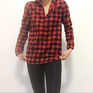 Jcrew Flannel Buffalo Check Perfect Shirt XXS