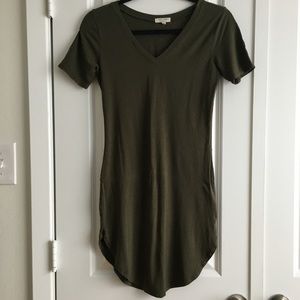 Green t-shirt dress