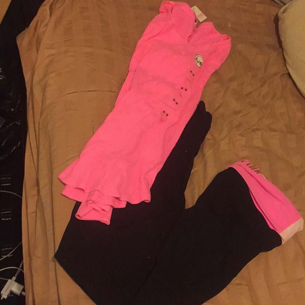 Pink Leggings And Top