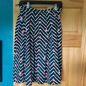 Vintage I Magnin Chevron Skirt
