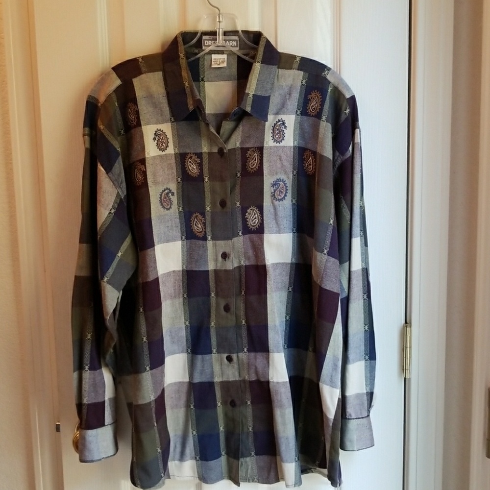BEAUTIFUL DRESS BARN L/S BLOUSE SZ XL