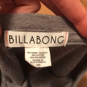 Xs gray billabong crop top