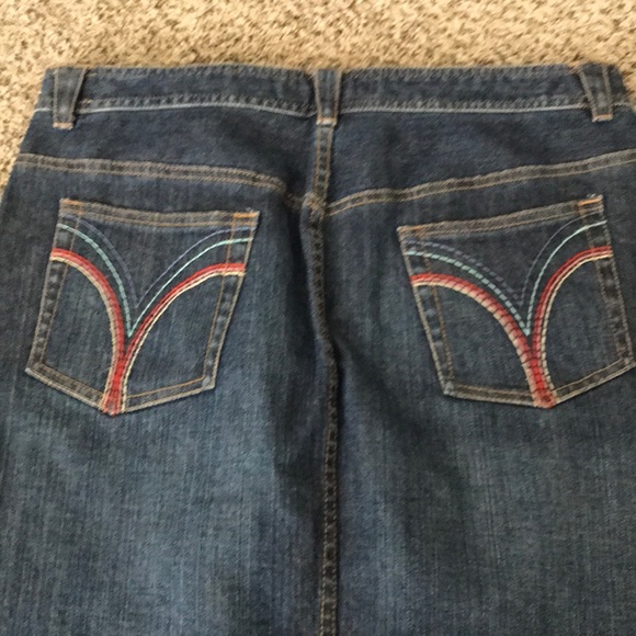 Knee length jean skirt - Picture 2 of 2