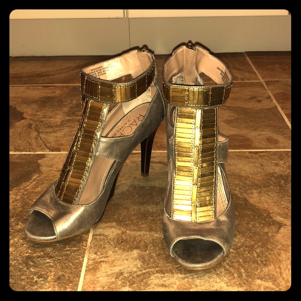 RACHEL Rachel Roy Metallic Heels
