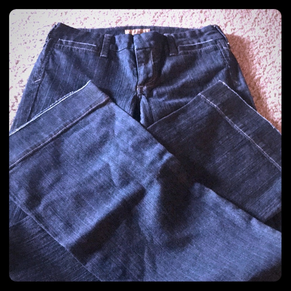 Flare bottom STS dark wash jeans