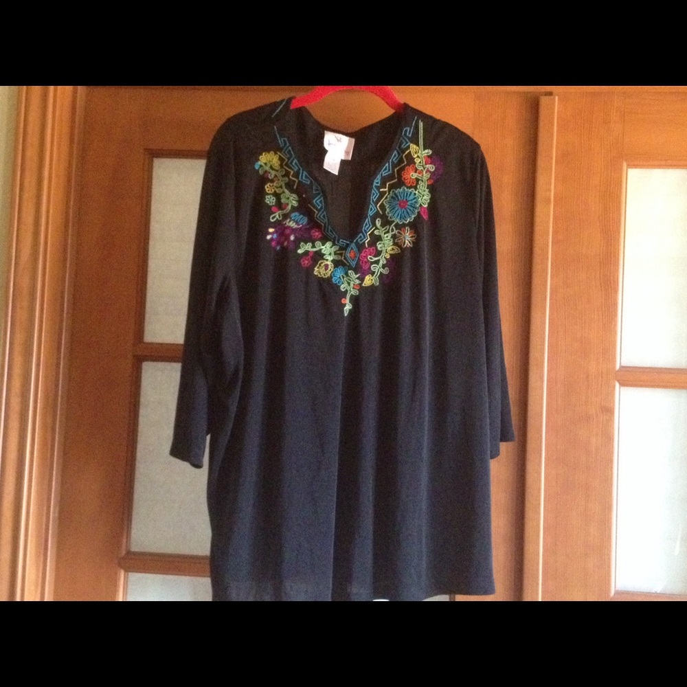 Quacker Factory 3X Plus Size Top