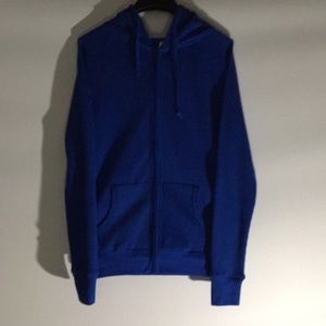 Blue Zip Up Hoodie