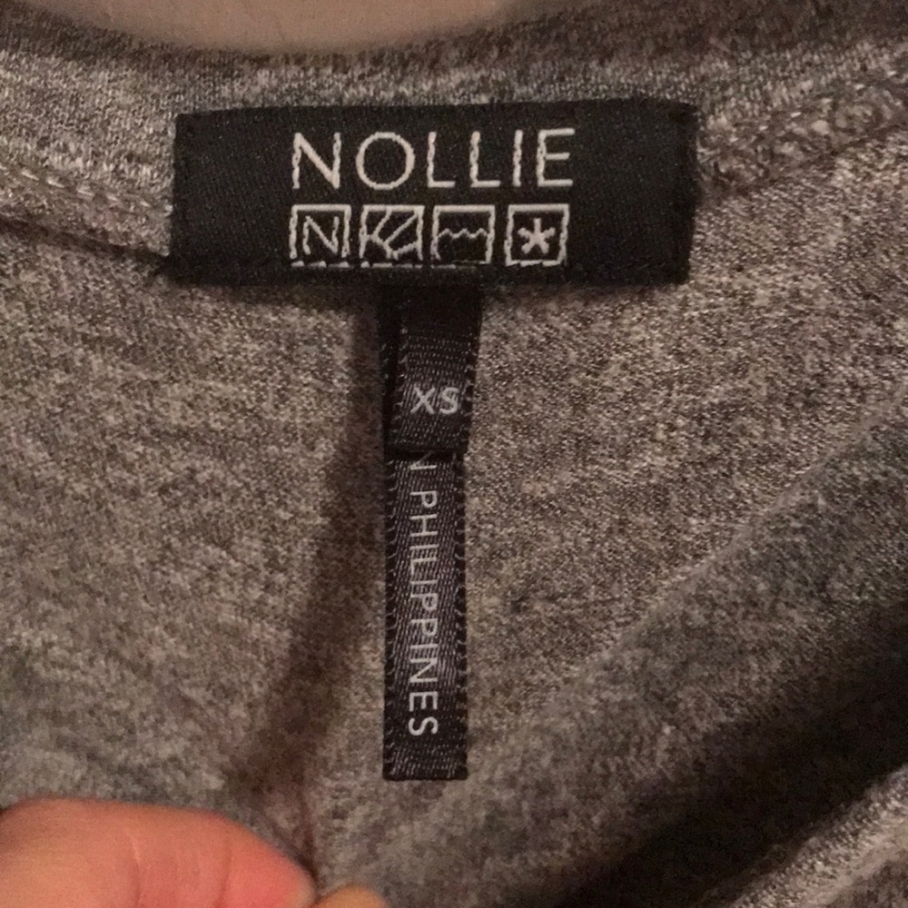Nollie grey and teal long sleeve