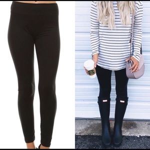 Peachskin Black Leggings