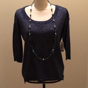 NWT stunning viking blue sweater
