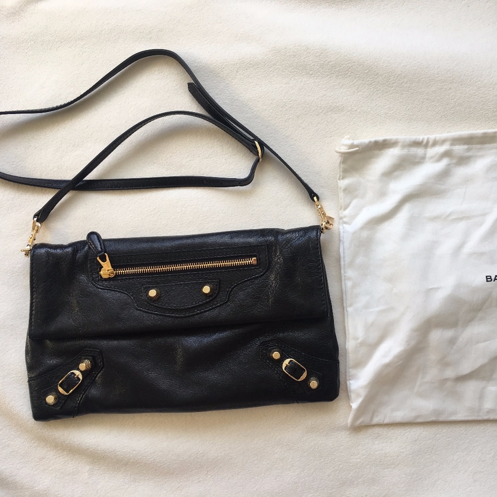 Balenciaga Giant 12 Envelop clutch black like new