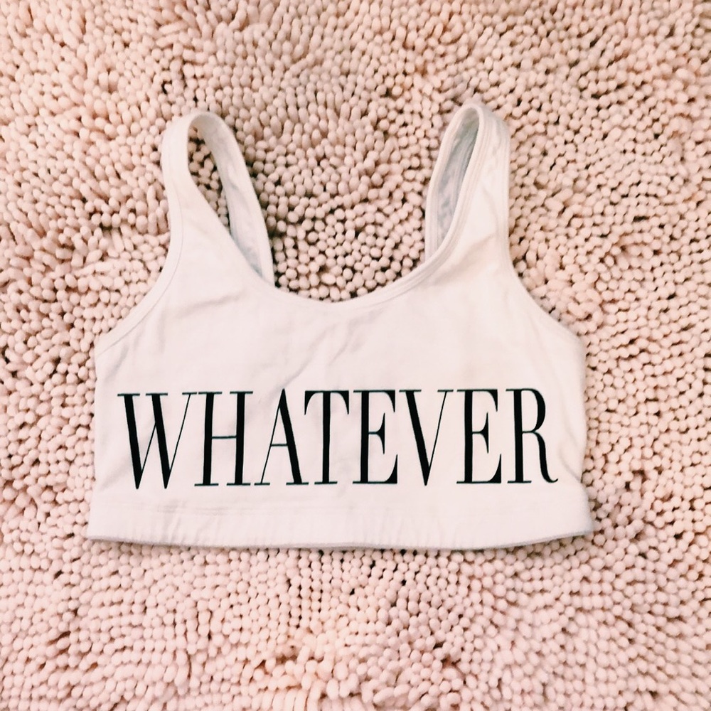 VS Pink “Whatever” Bra Top