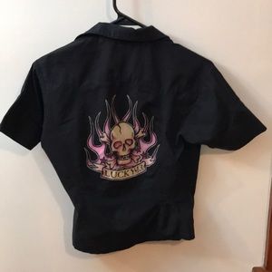 ☠️Lucky 13 Rockabilly Button Up Shirt☠️