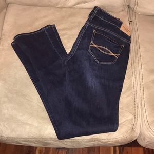 Abercrombie & Fitch dark blue boot cut jeans