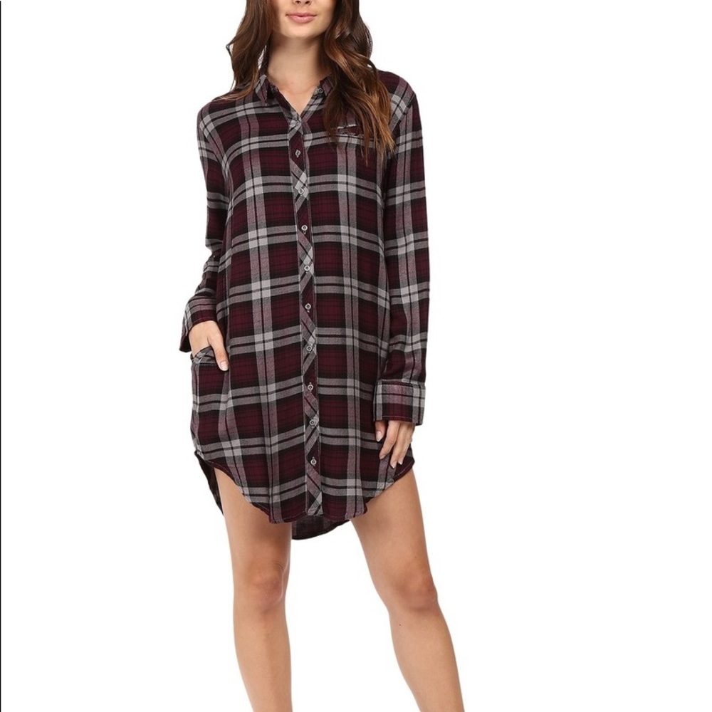 Roxy Woodward plaid dress