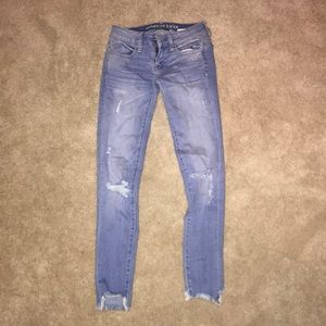 Ripped light wash jeans