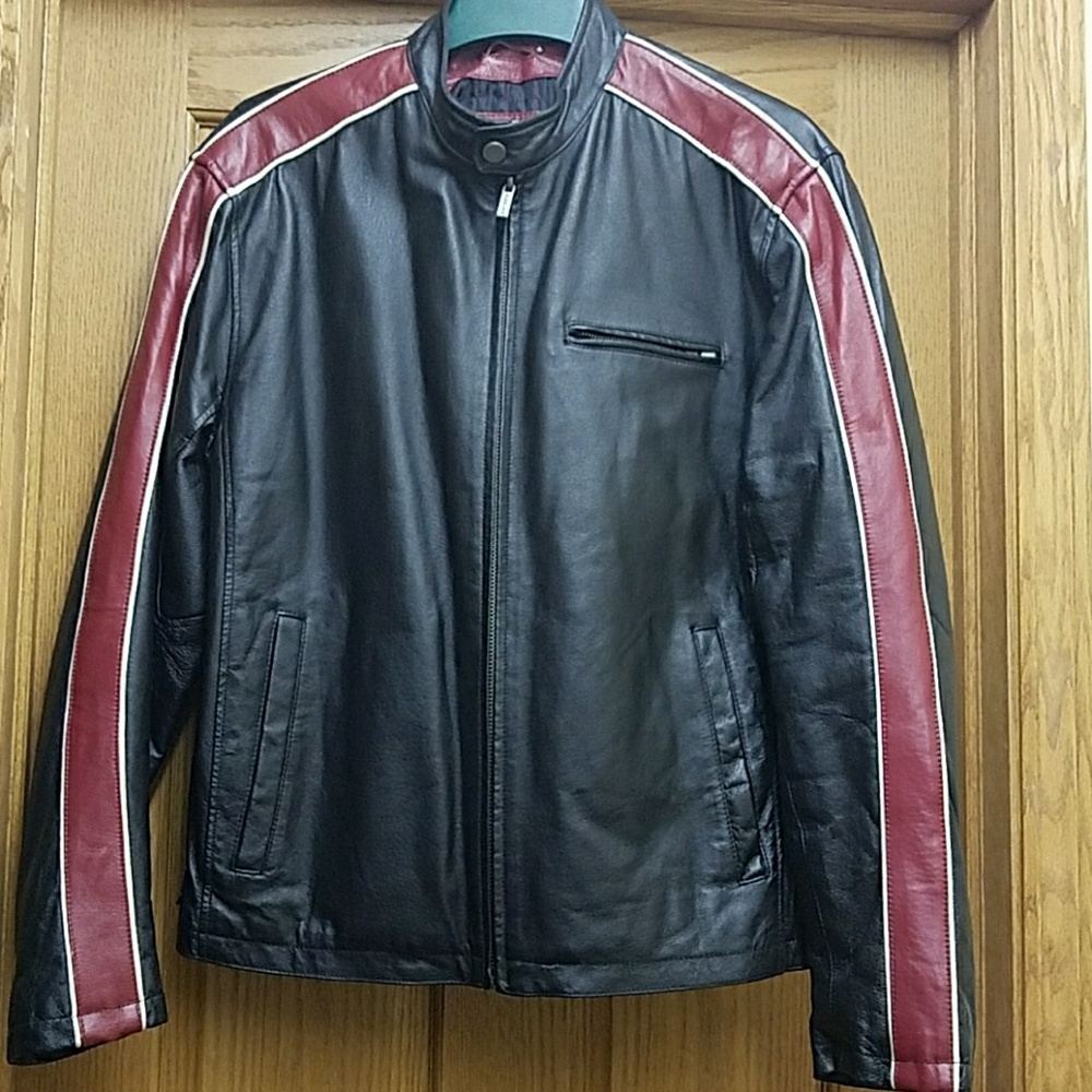 Men's genuine leather jacket