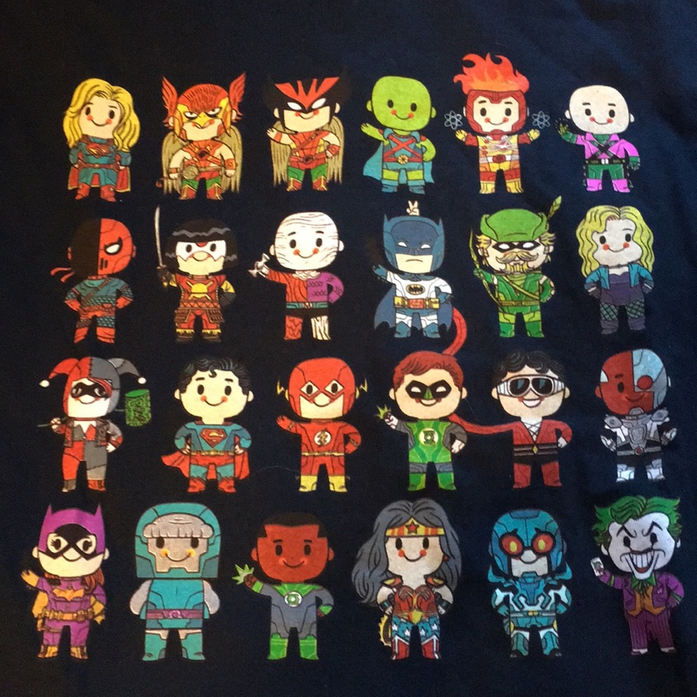 DC SUPERFRIENDS T-SHIRT FROM TEEFURY SZ LARGE