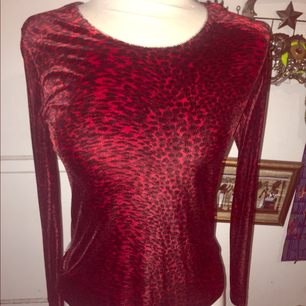 Goth/punk retro vintage velvet long sleeve