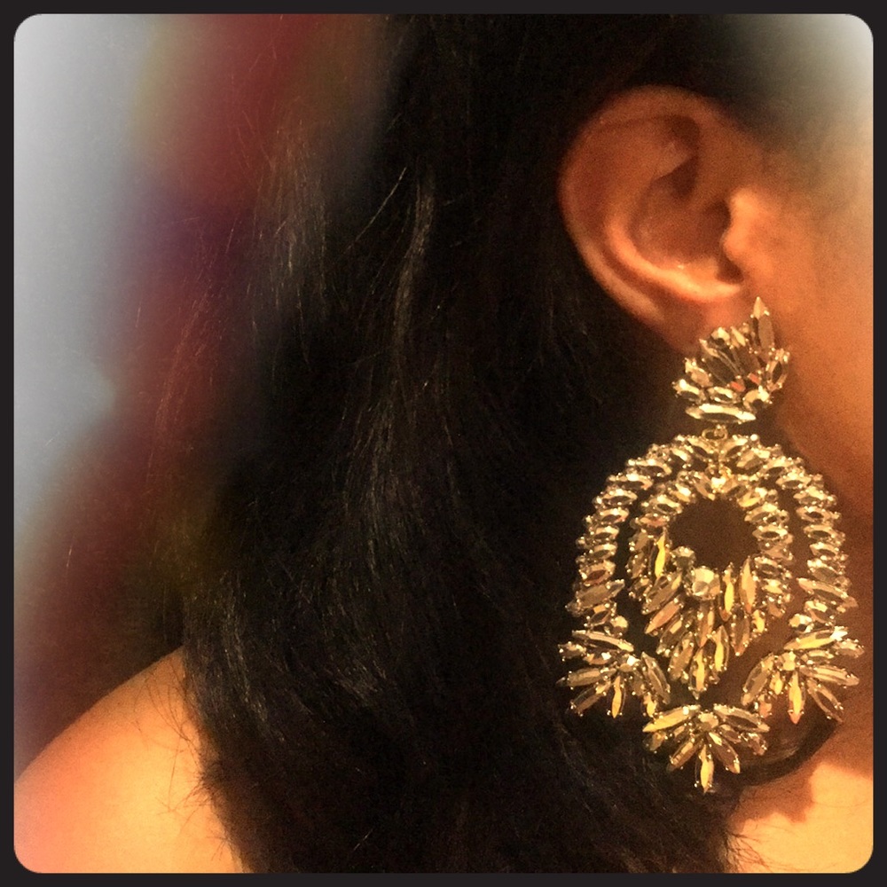 BCBG large statement earrings