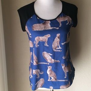 Modcloth leopard print top, M