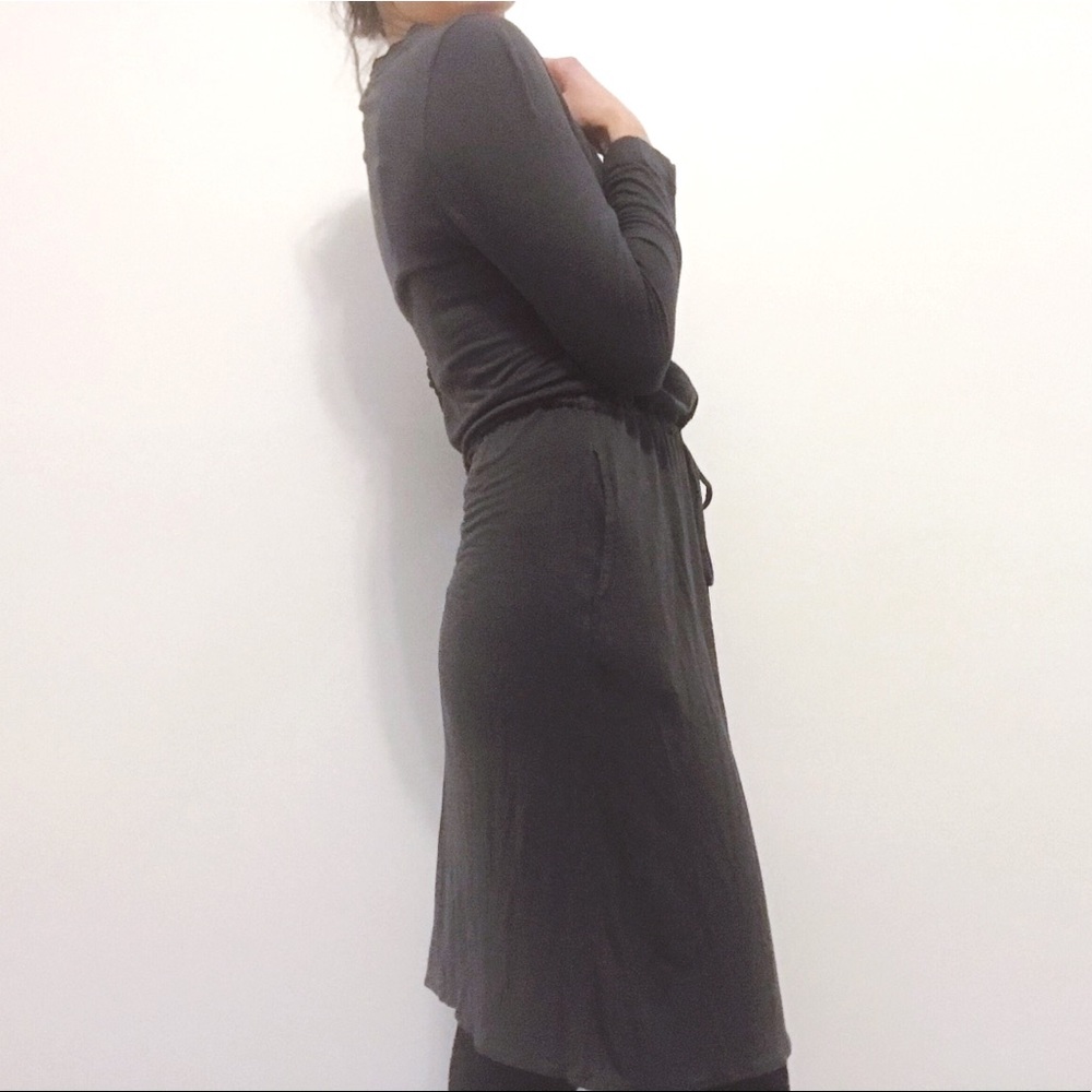 Jcrew S Knit Drawstring Dress | Grey