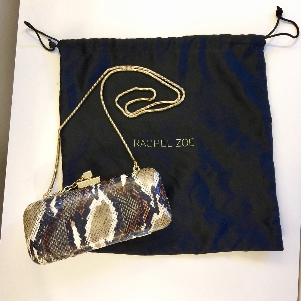 Rachel Zoe Margaux Snakeprint Clutch