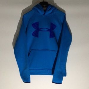 Blue and purple under armour hoodie