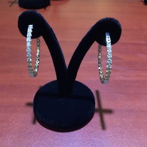 Sterling silver hoops