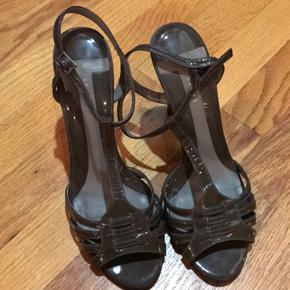 Theory Gray Italian Sandals