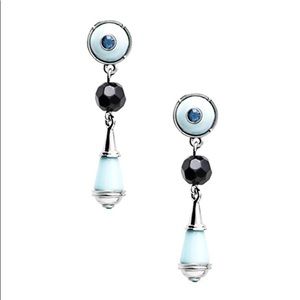 NIB Jewelmint Majestic Blue Drop Earrings evil eye